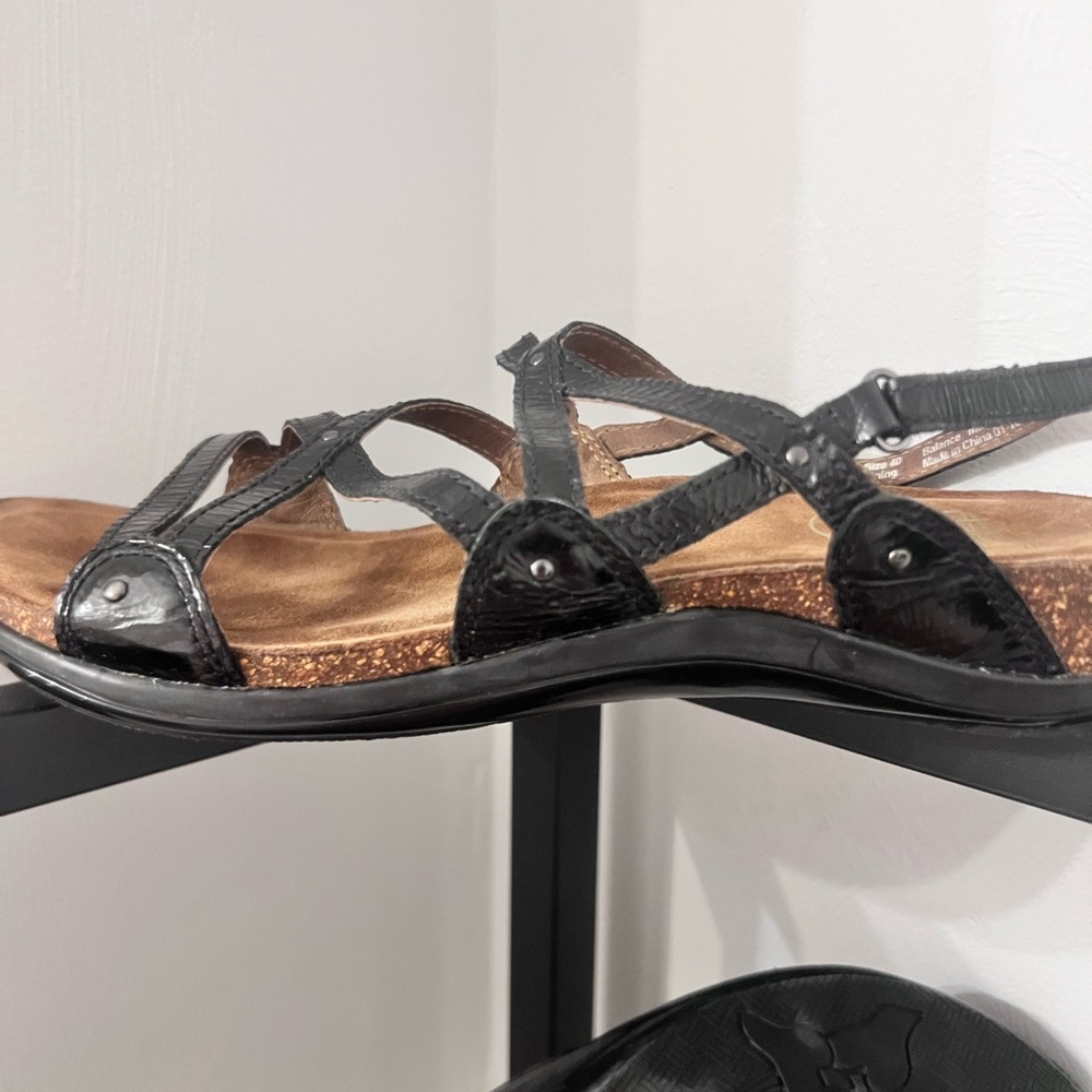 Dansko Black Jovie Slingback Sandals